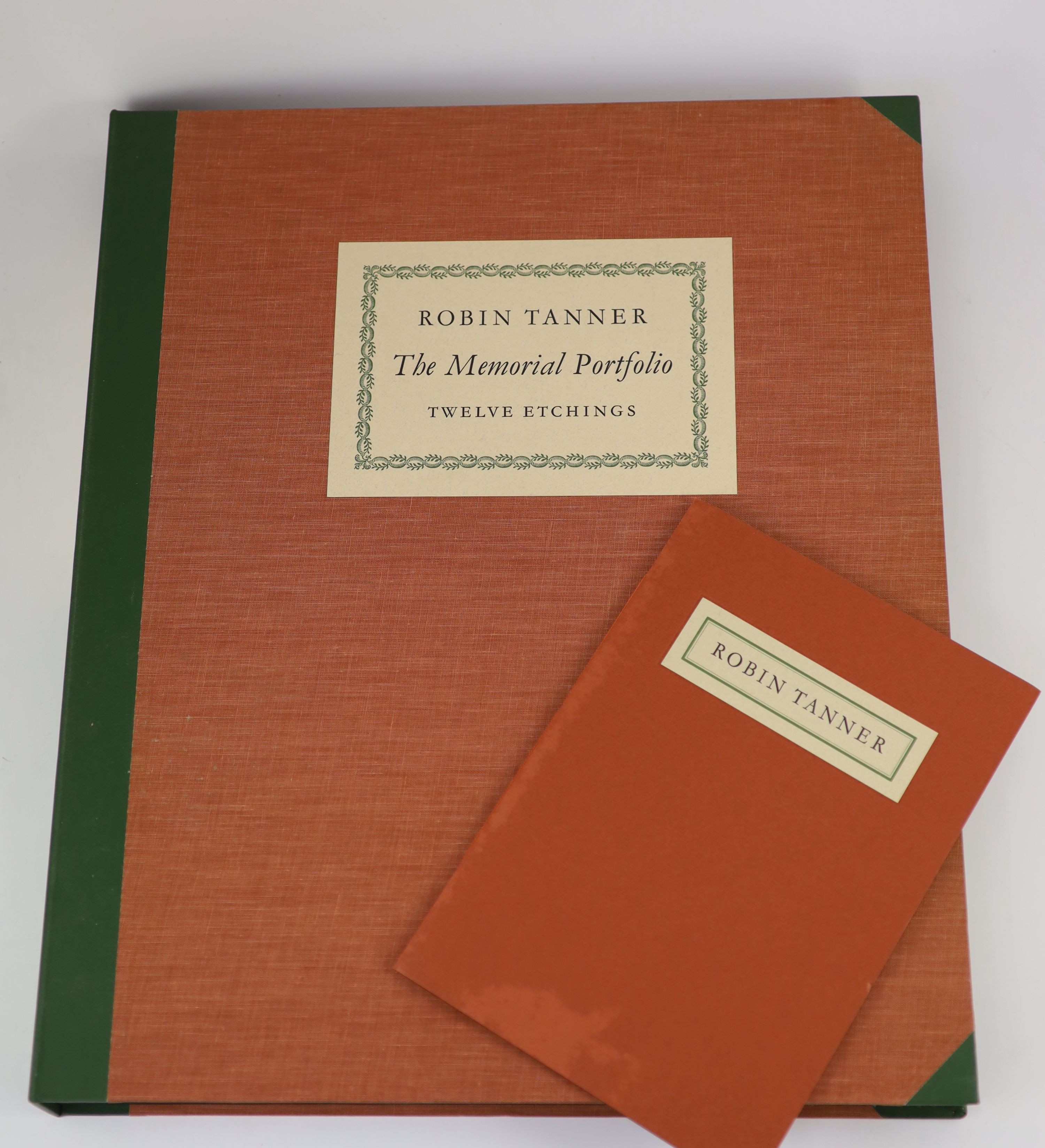 Tanner, Robin (British 1904-1988) - The Memorial Portfolio, folio, the complete set of 12 etchings with tissue guards, each numbered 33/100 in pencil, loose, on Fabriano paper, with wide margins, introduction by Merivale